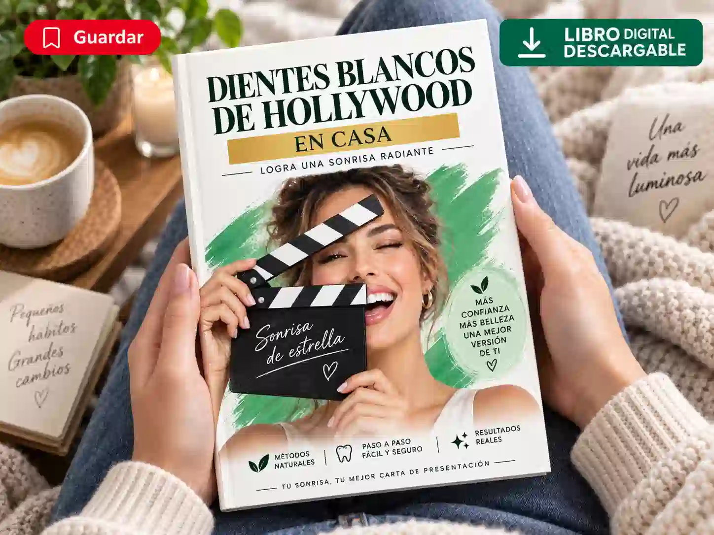 Dientes más blancos en casa, sin dañar el esmalte.